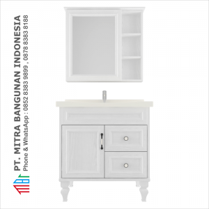 Shunda Cabinet PVC - Floor Standing - White Woodgrain - K80B-0302